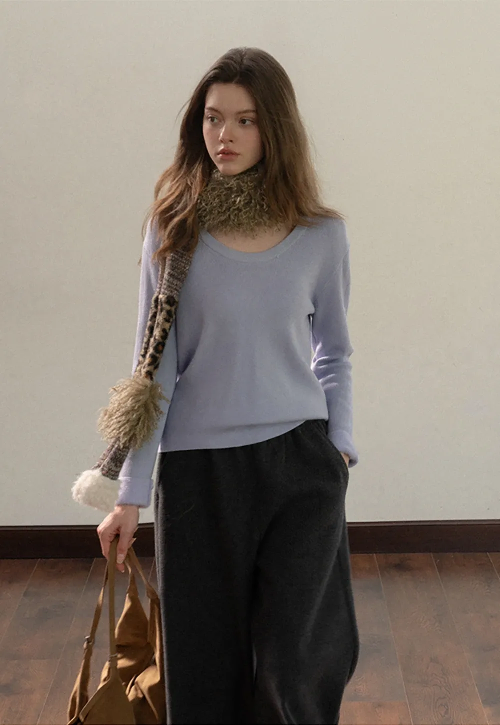 Women Ruffle Hem Wide Leg Cropped Pants