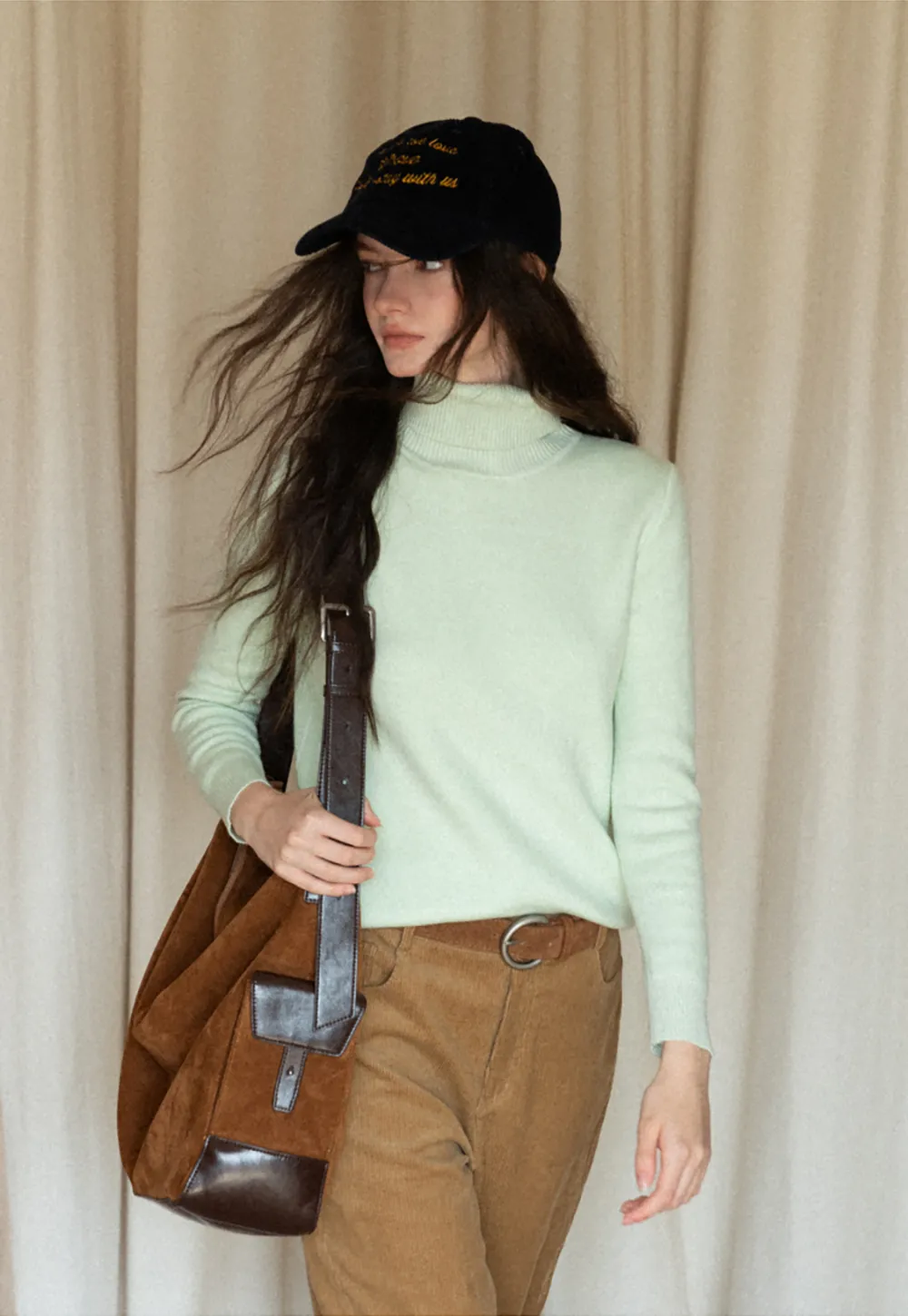 Soft Ribbed Turtleneck Sweater