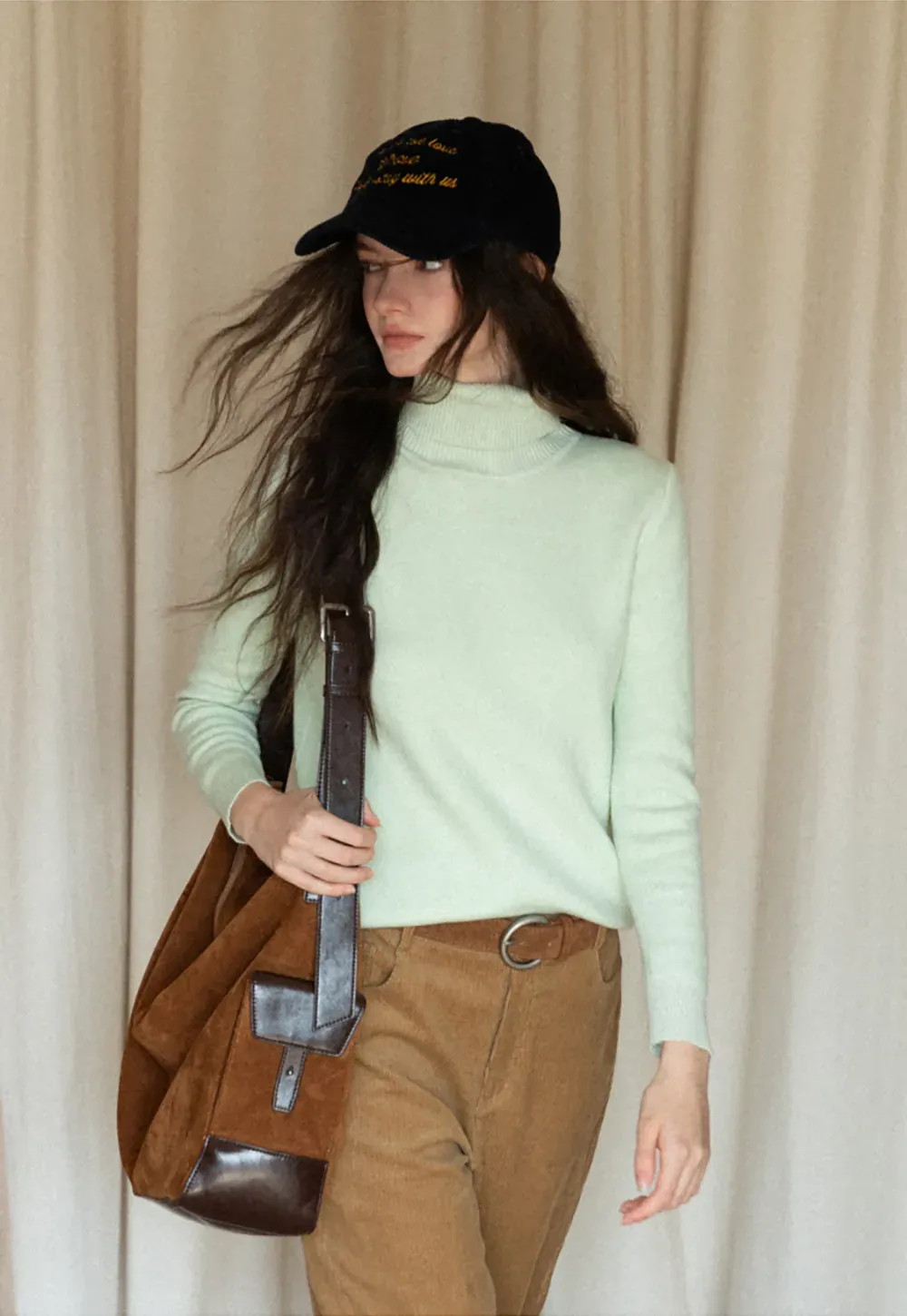 Soft Ribbed Turtleneck Sweater