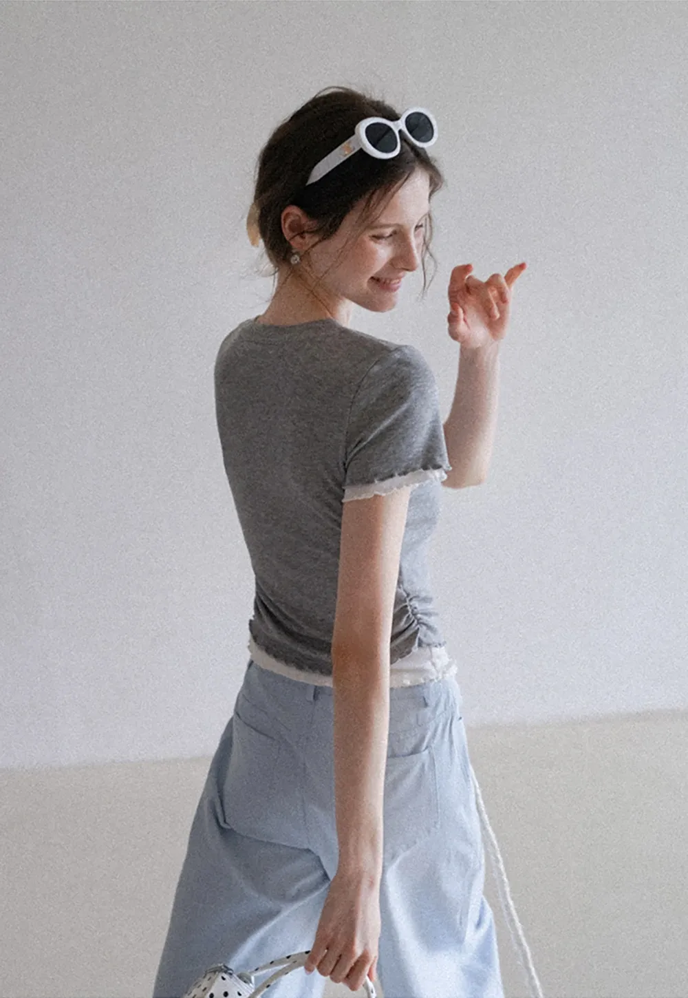 Women's Layered Look Short Sleeve T-Shirt