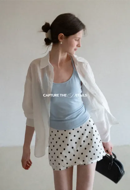 Slim Fit Tank Top with Thin Straps