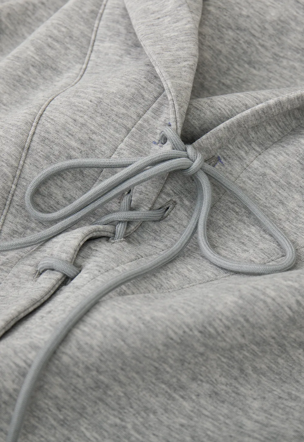 Hoodie with drawstring neckline and long sleeves