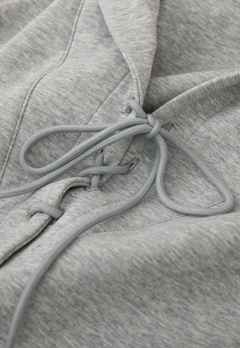 Hoodie with drawstring neckline and long sleeves