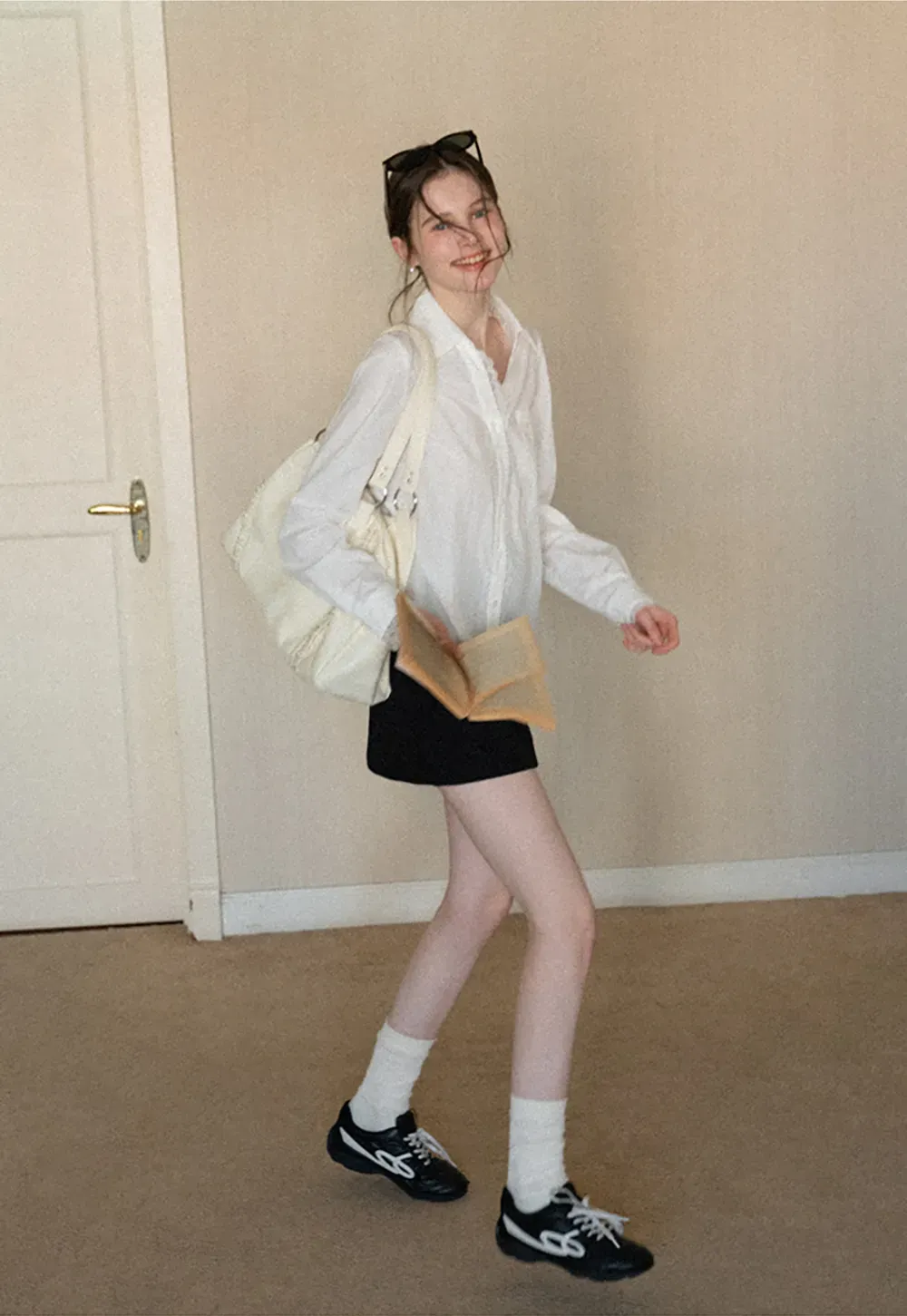 Elegant Mini Skirt with High Waist Design