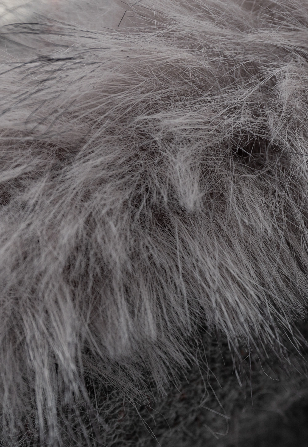 Patterned Sweater Cardigan with Fur Trim