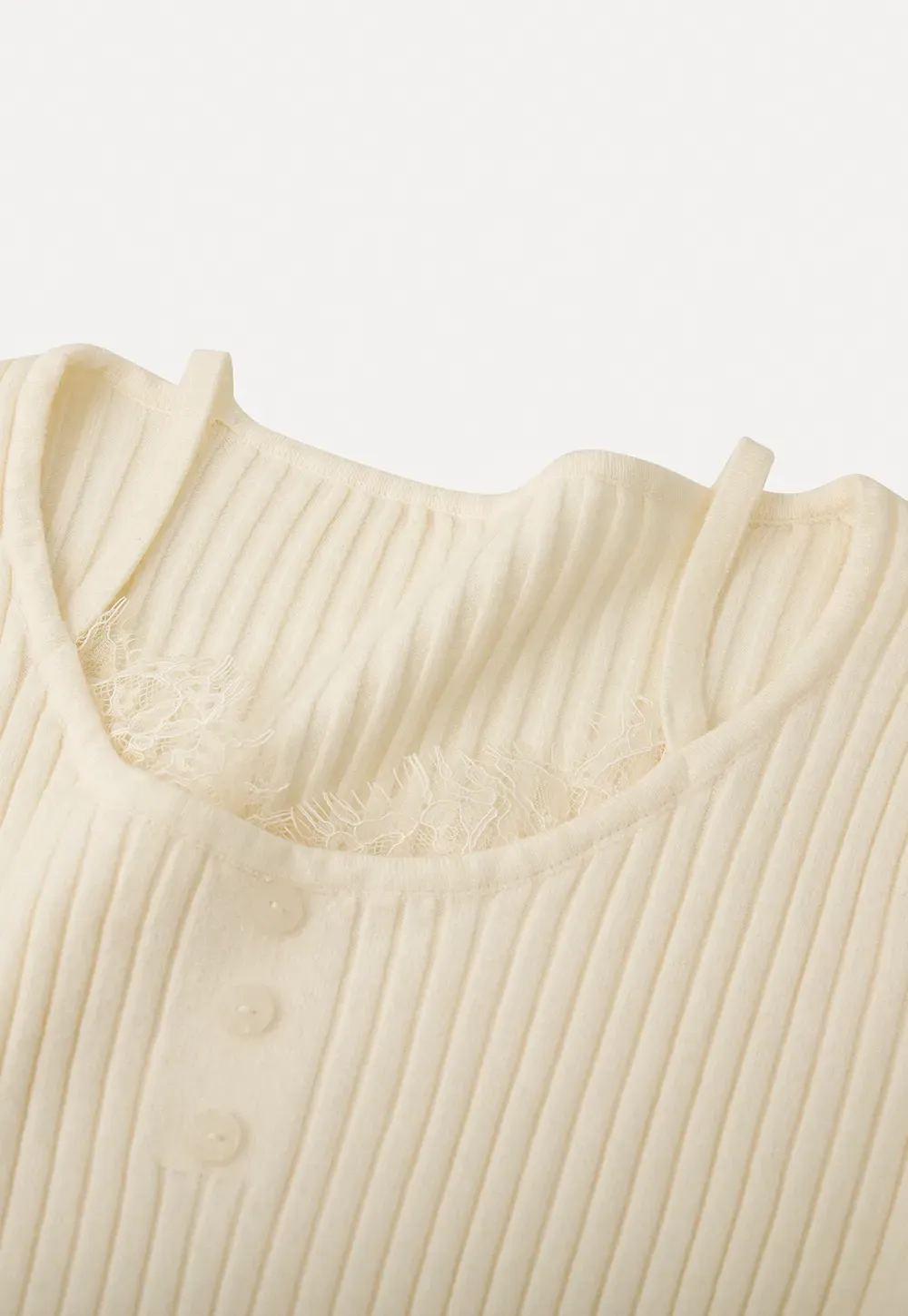 Ribbed knit sweater with boat neck and long sleeves