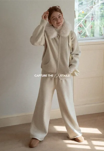 Knit Wide Leg Pants for Comfort and Style