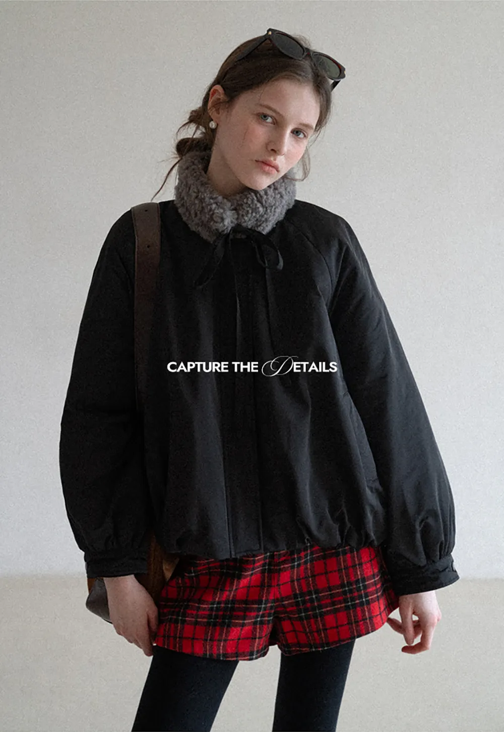 Stylish Short Jacket with Furry Collar and Zipper Design