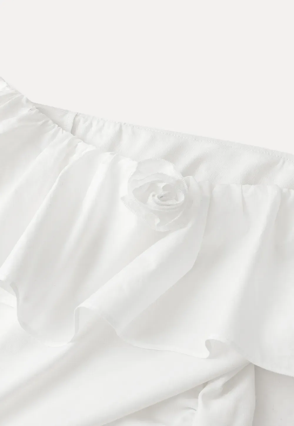 Off Shoulder Ruffled Top with Long Sleeves