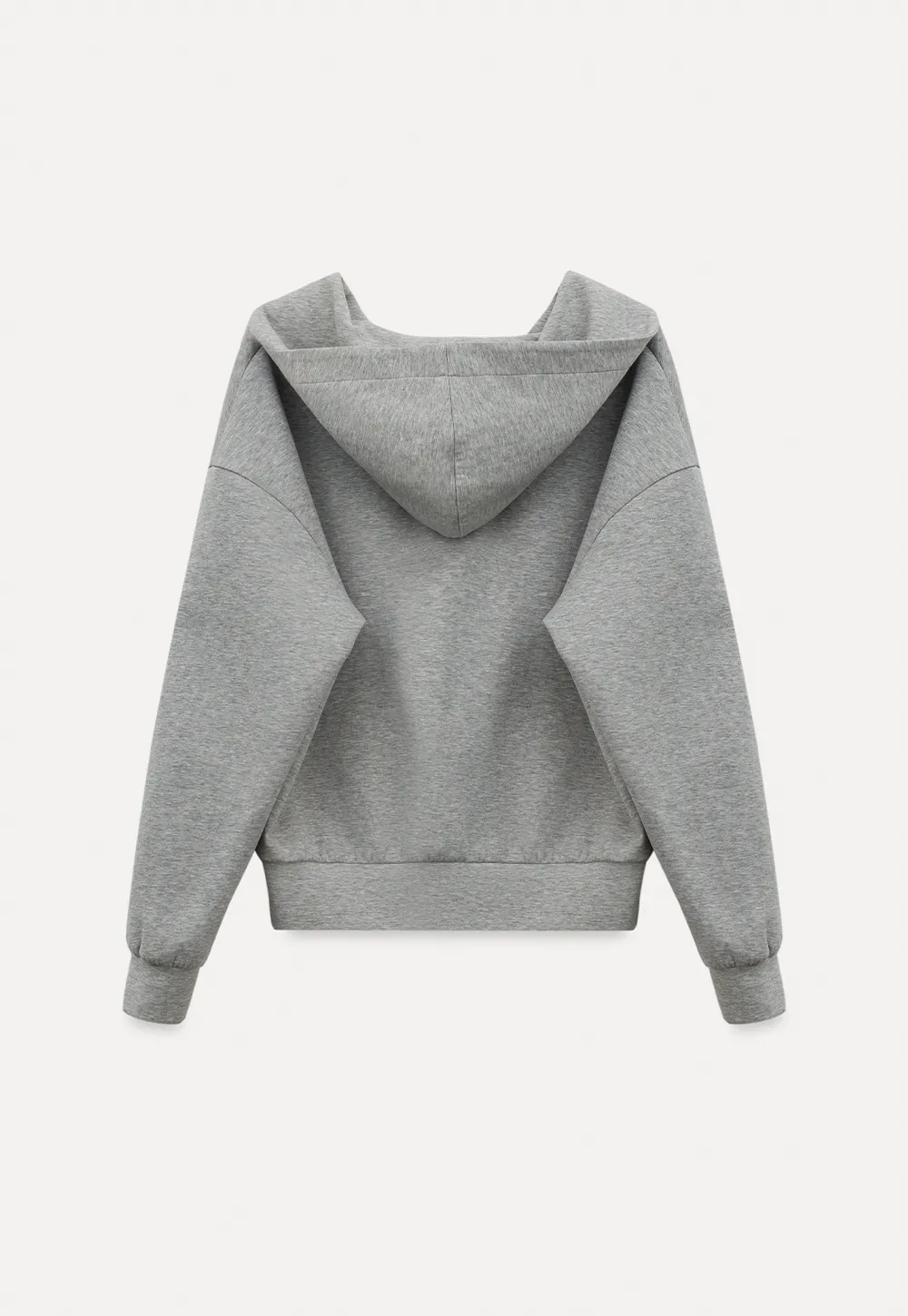 Hoodie with drawstring neckline and long sleeves