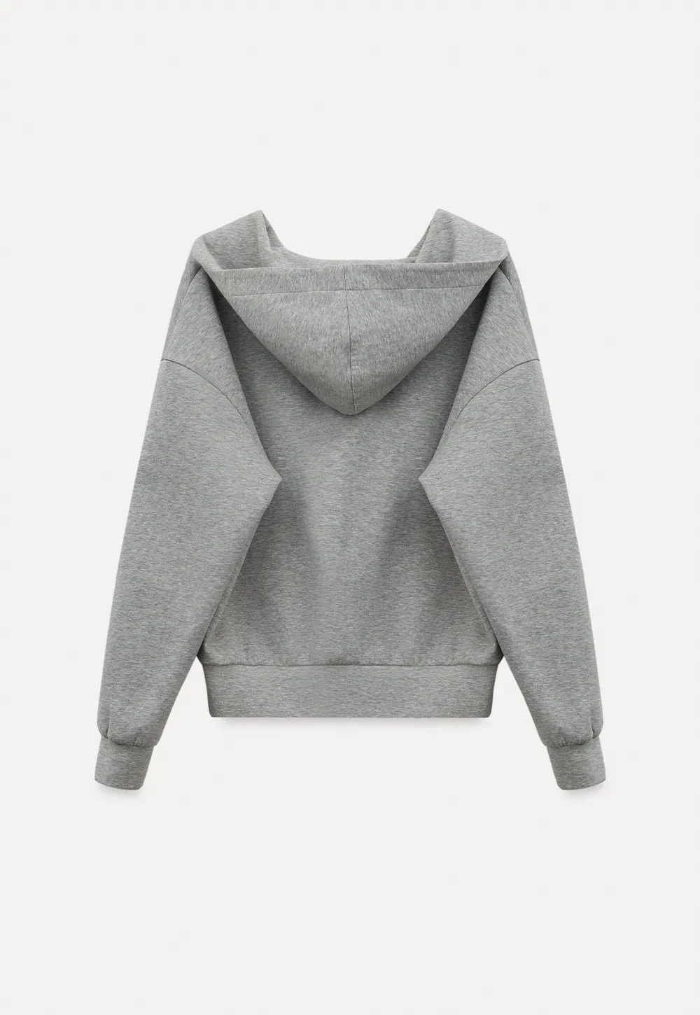 Hoodie with drawstring neckline and long sleeves