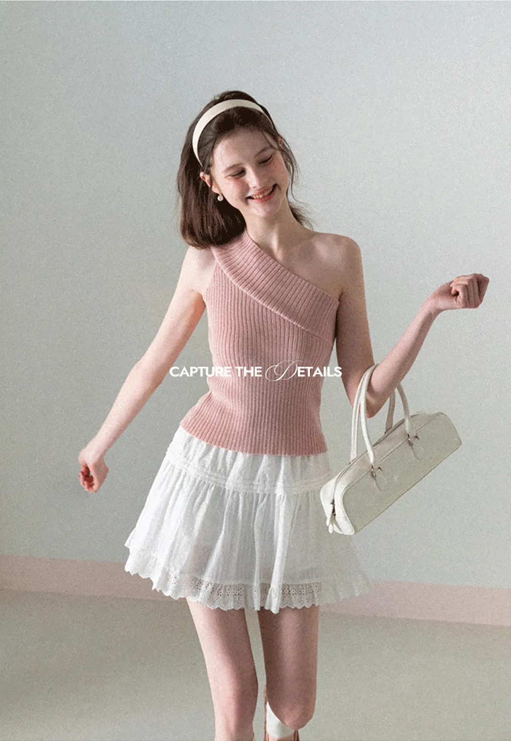 Asymmetrical Ribbed Knit Sleeveless Top