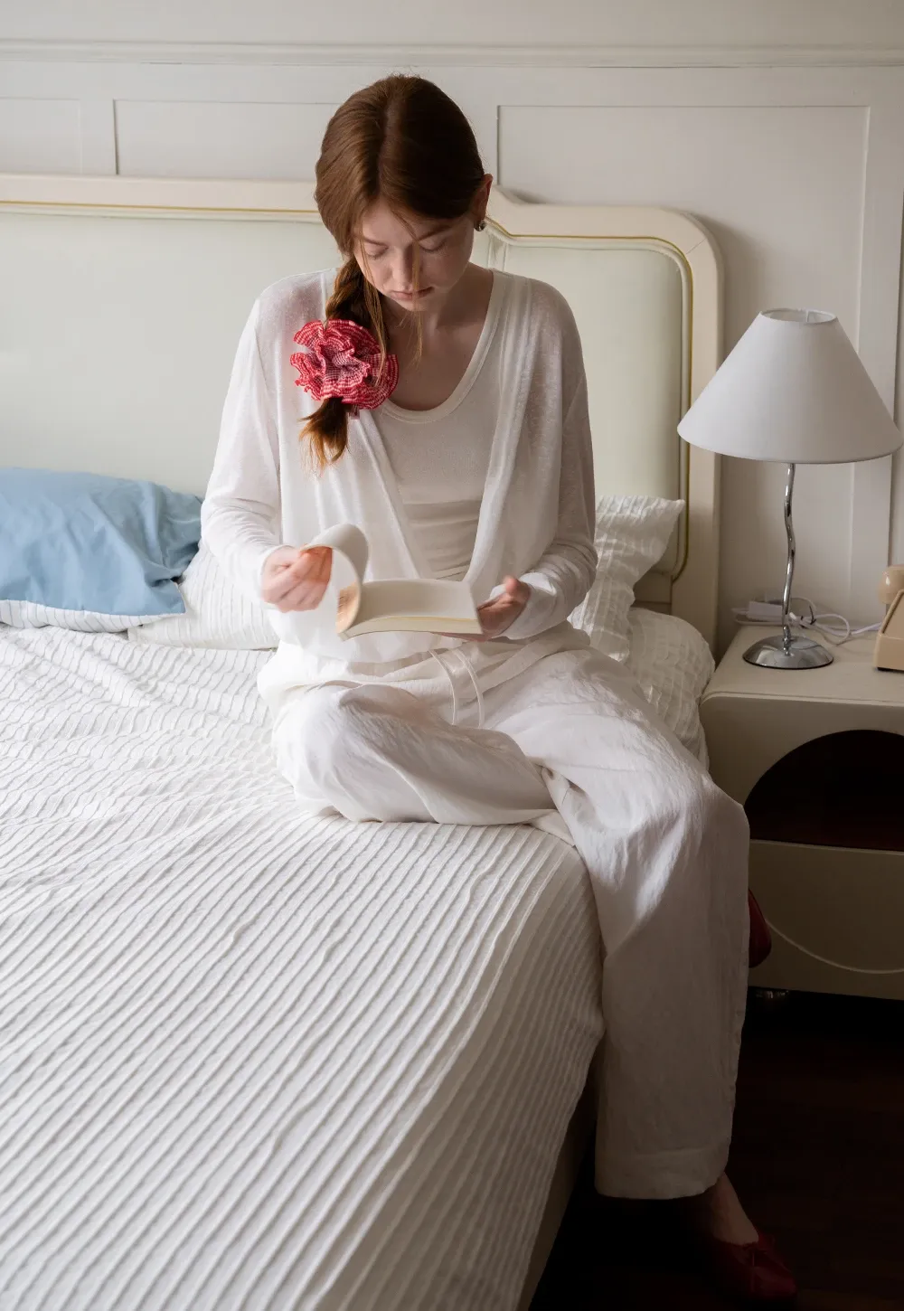 Women's Sheer Wide Leg Drawstring Pants