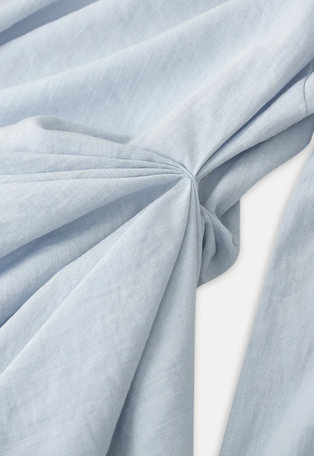 Off Shoulder Shirt with Ruched Sleeve Detail