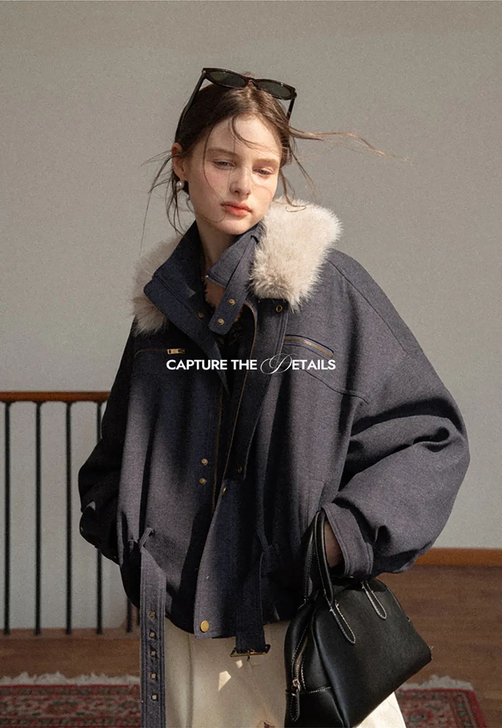 Stylish Fur-Collar Winter Jacket