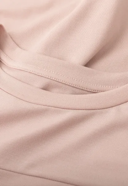 Ruched Long Sleeve T-Shirt with Gathered Detail