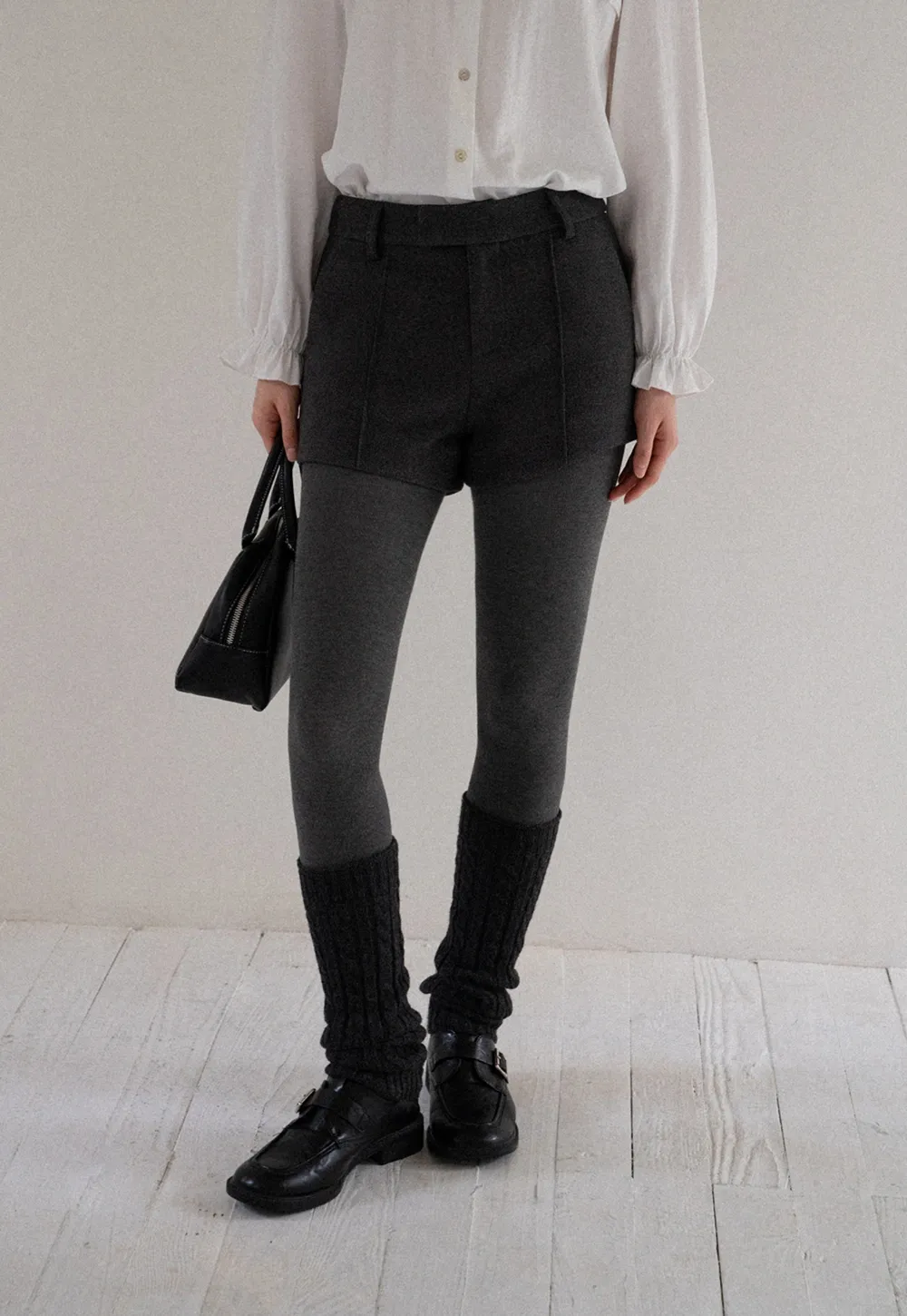 Women Elegant Pleated Shorts with Pockets High Waist