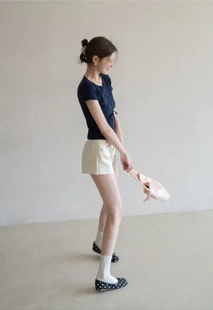 Short Sleeve Knit Cardigan with Front Buttons and Waist Tie