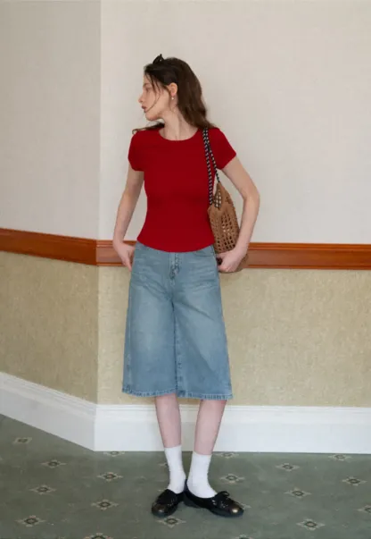 Short Sleeve Crew Neck T Shirt