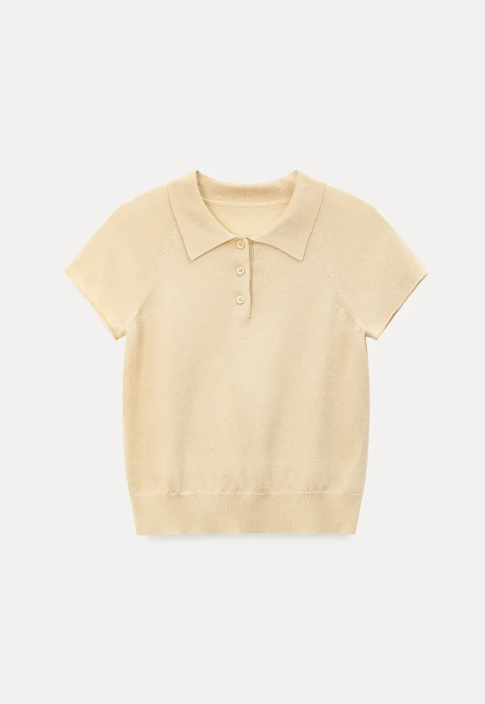 Short Sleeve Knit Polo Shirt