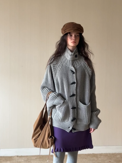 Elegant A-Line Knitted Skirt