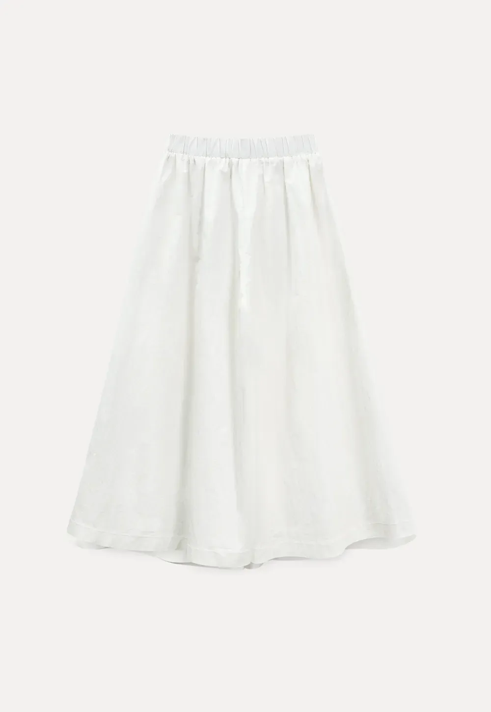 Wide Leg Cropped Casual Pants with Elastic Waist