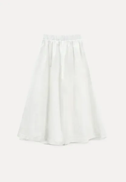 Wide Leg Cropped Casual Pants with Elastic Waist