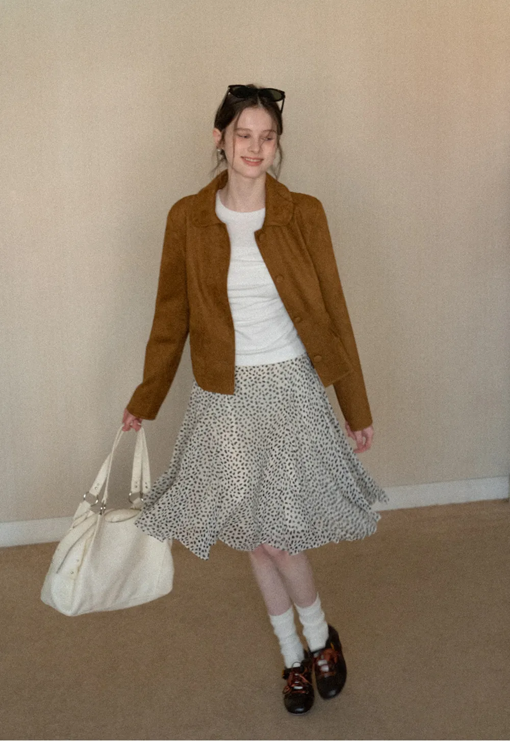 Ruched Long Sleeve T-Shirt with Gathered Detail