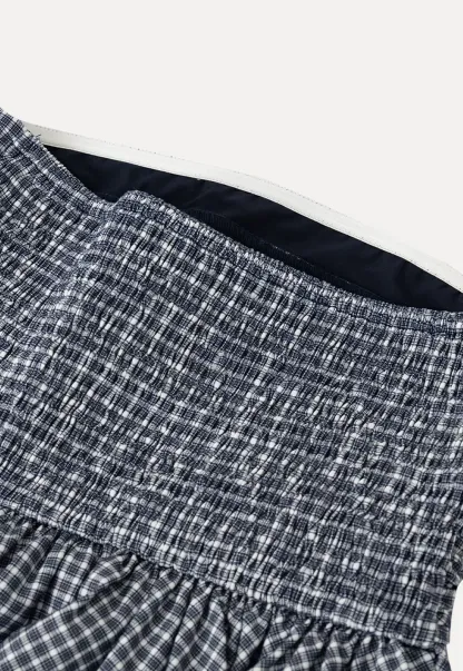 Smocked Waist Checkered Tank Top