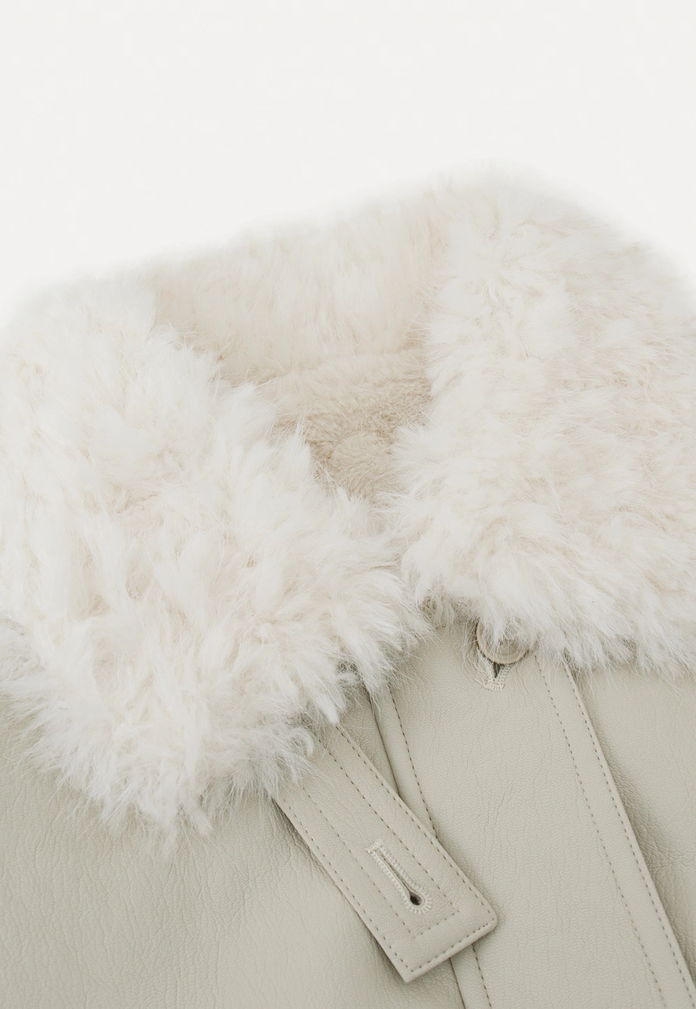 Casual Jacket with Faux Fur Collar for Women