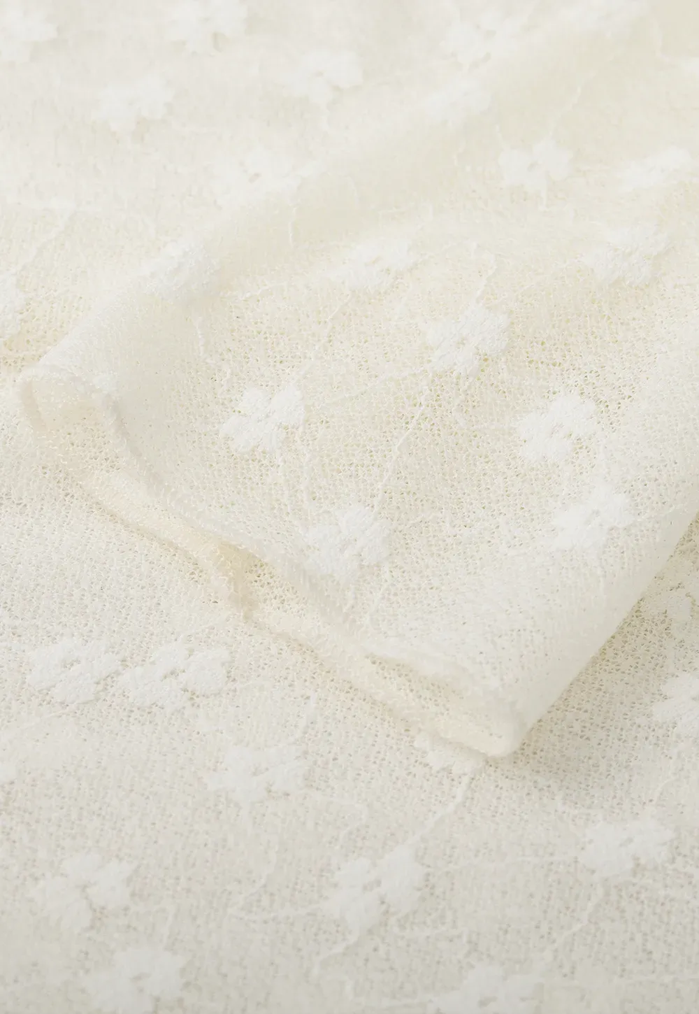 Sheer Star Print Long Sleeve Top