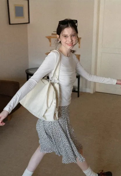 Flowing hem leopard print skirt with ruffle details