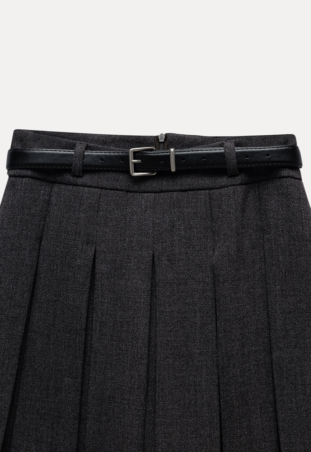 Women’s Pleated Mini Skirt with Belt