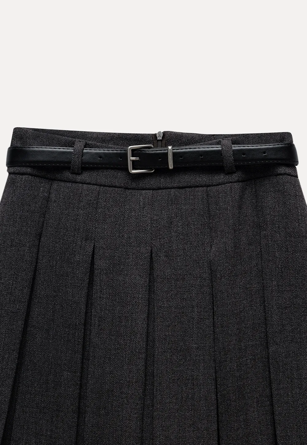 Women’s Pleated Mini Skirt with Belt