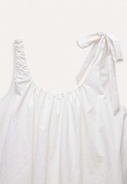 Casual White Sleeveless Dress
