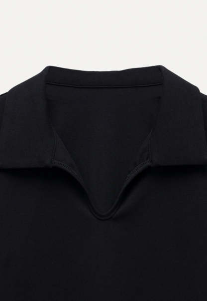Collared V-Neck Tee