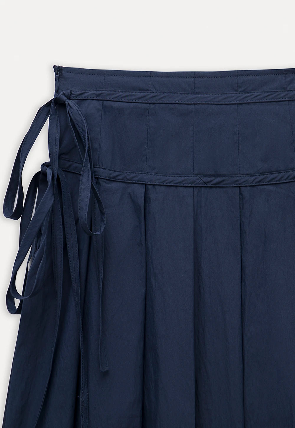 Women's Pleated Skirt with Side Ties