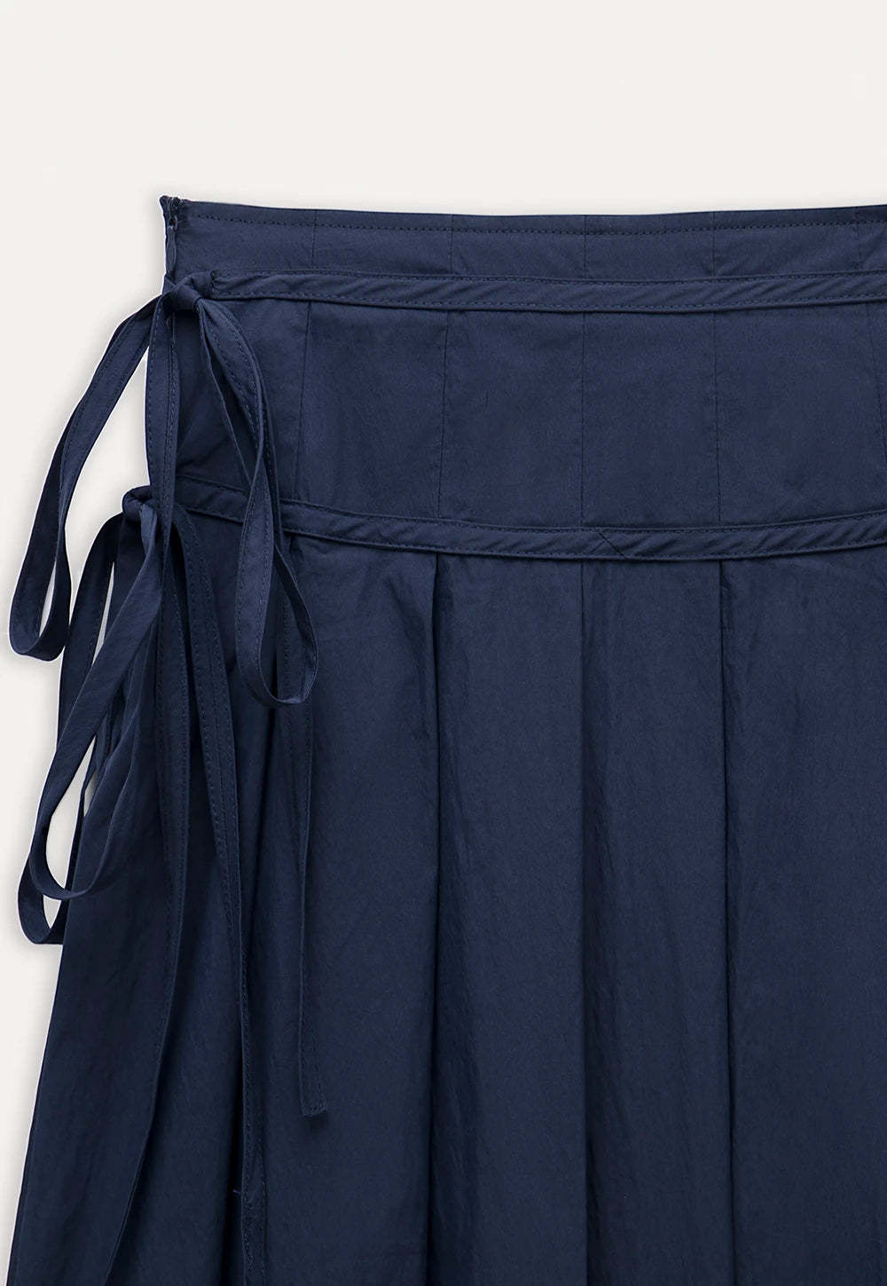 Women's Pleated Skirt with Side Ties