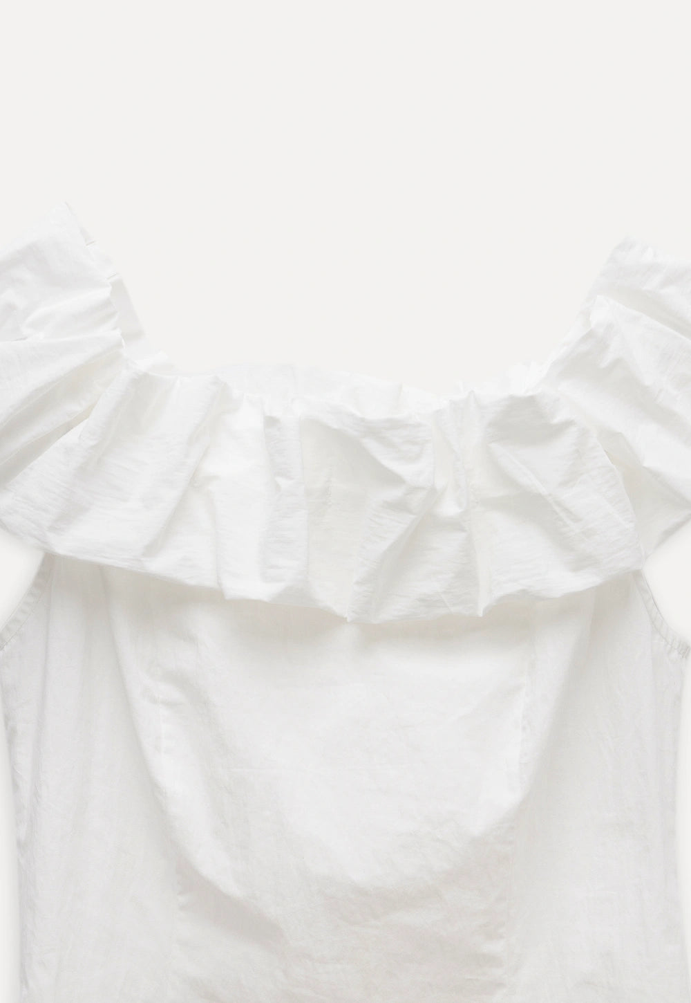 Women's Off Shoulder Ruffle Sleeveless Blouse