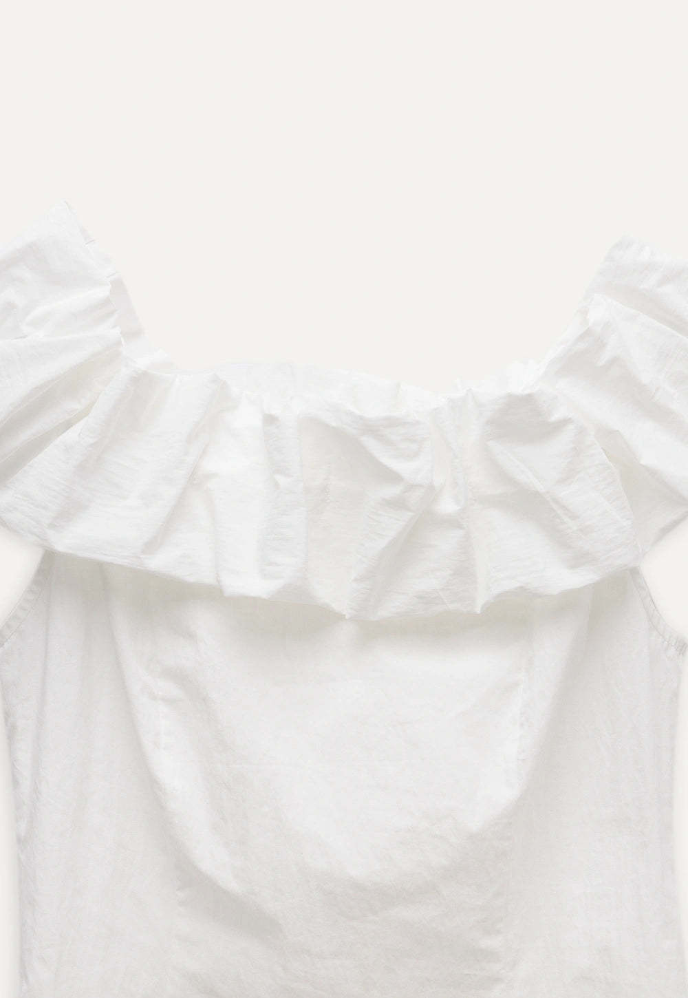 Women's Off Shoulder Ruffle Sleeveless Blouse