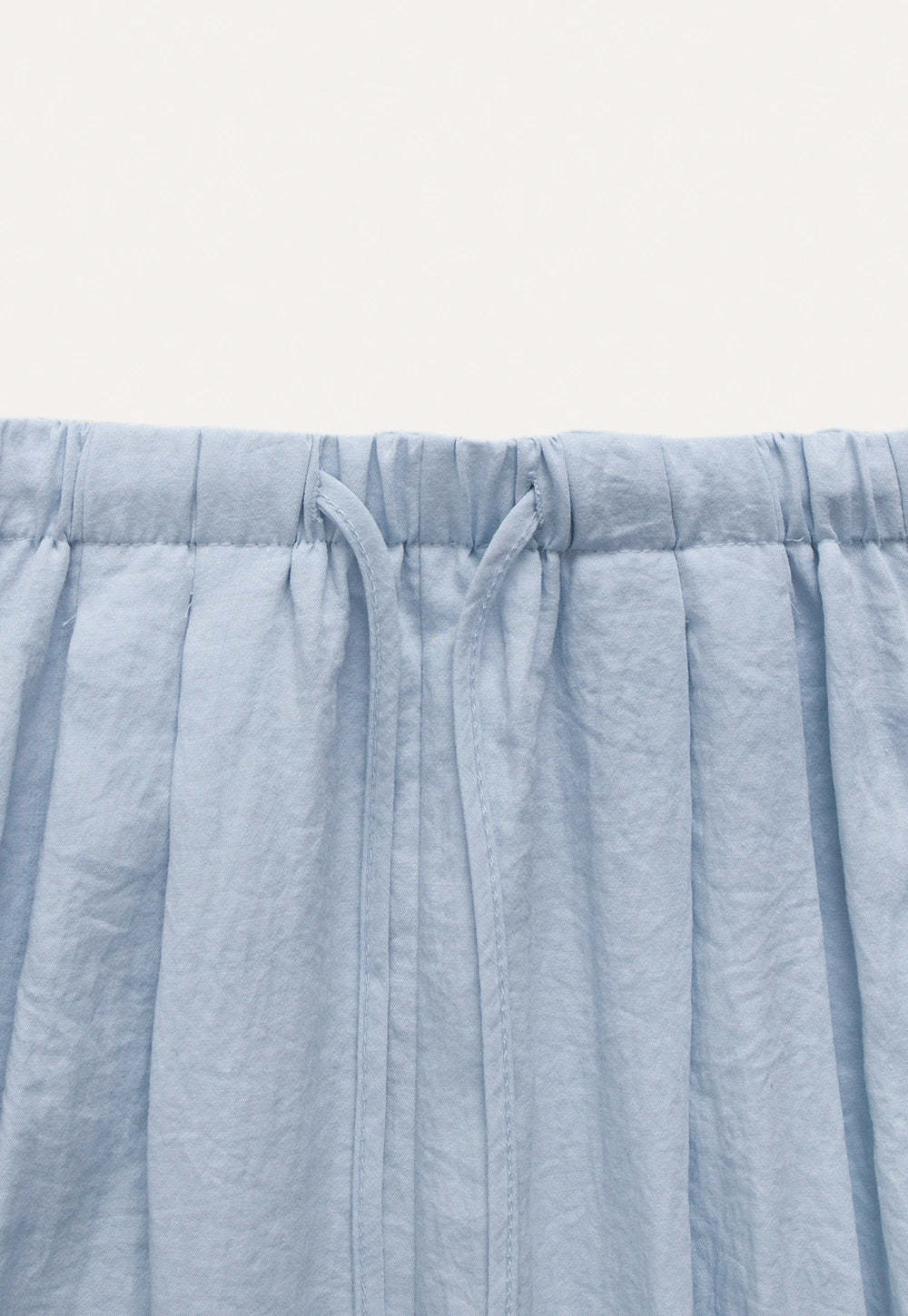 Lightweight Wide-Leg Drawstring Pants