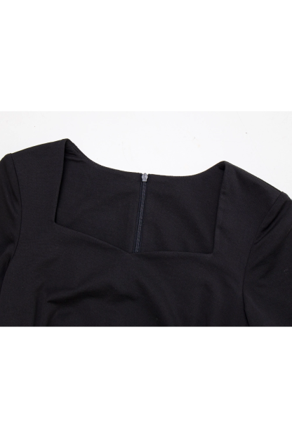 Women's Square Neck A Line Short Dress
