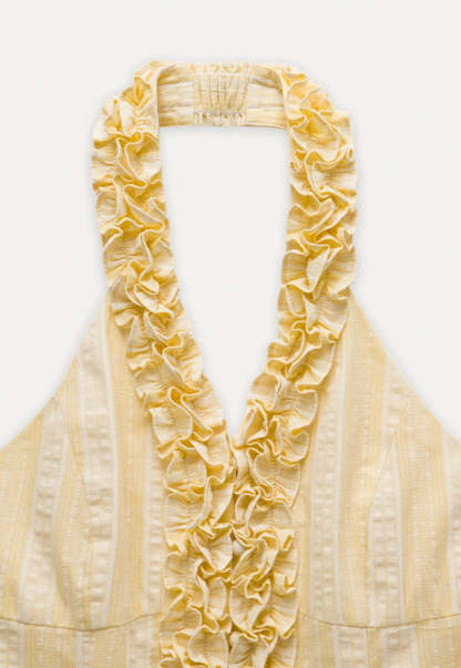 Women's Ruffle Halter Top
