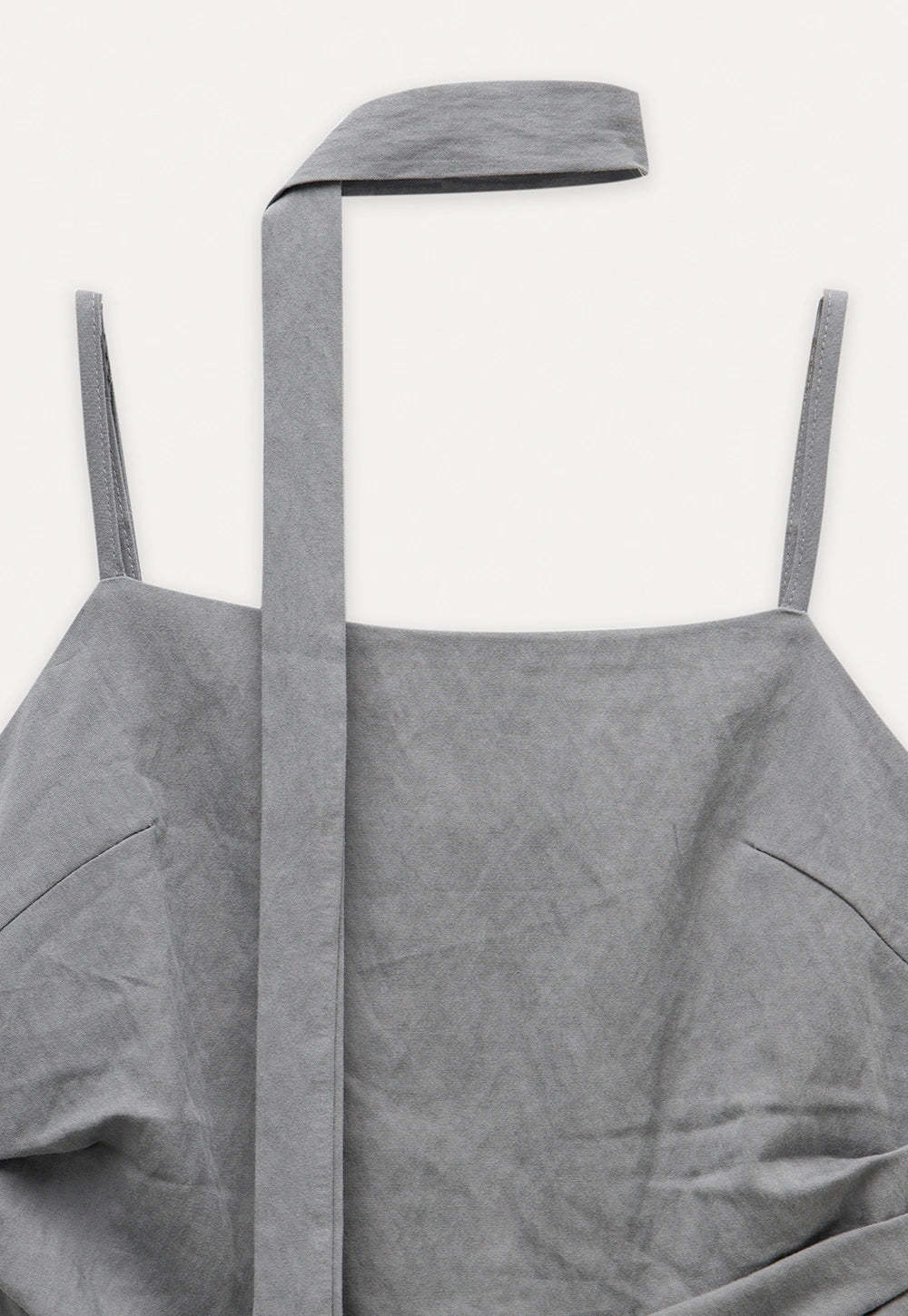 Women's 2 Piece Set – Asymmetrical Strap Top and Wide Leg Pants Outfit