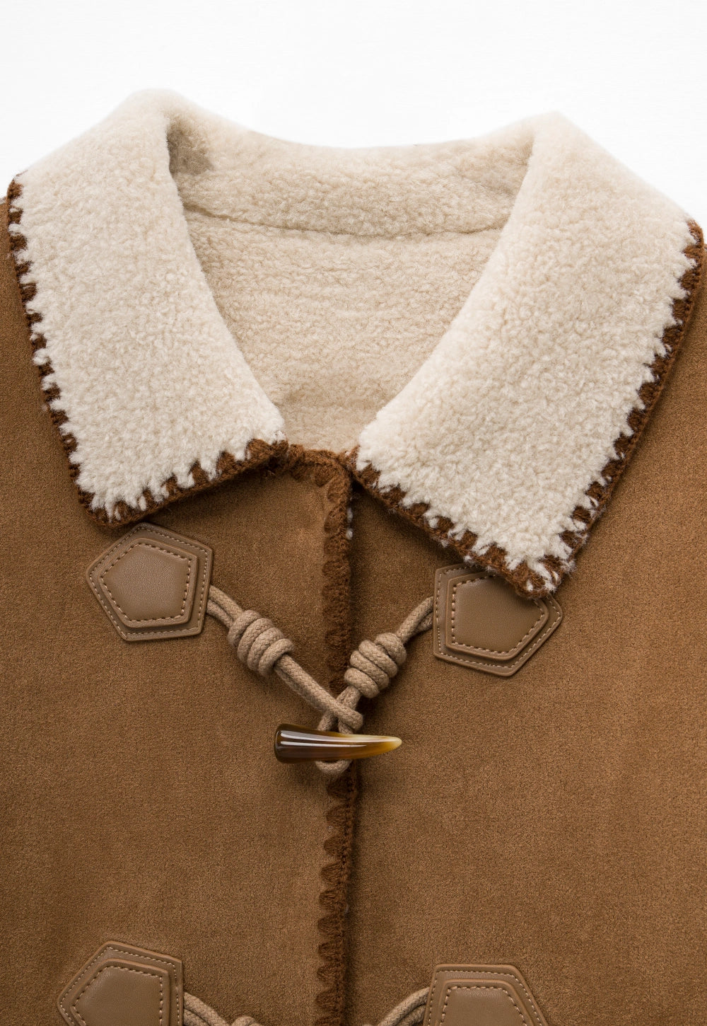 【AAKE】BEAR TOGGLE SHEARING COAT Women's Faux Suede Toggle Jacket – EGGKA
