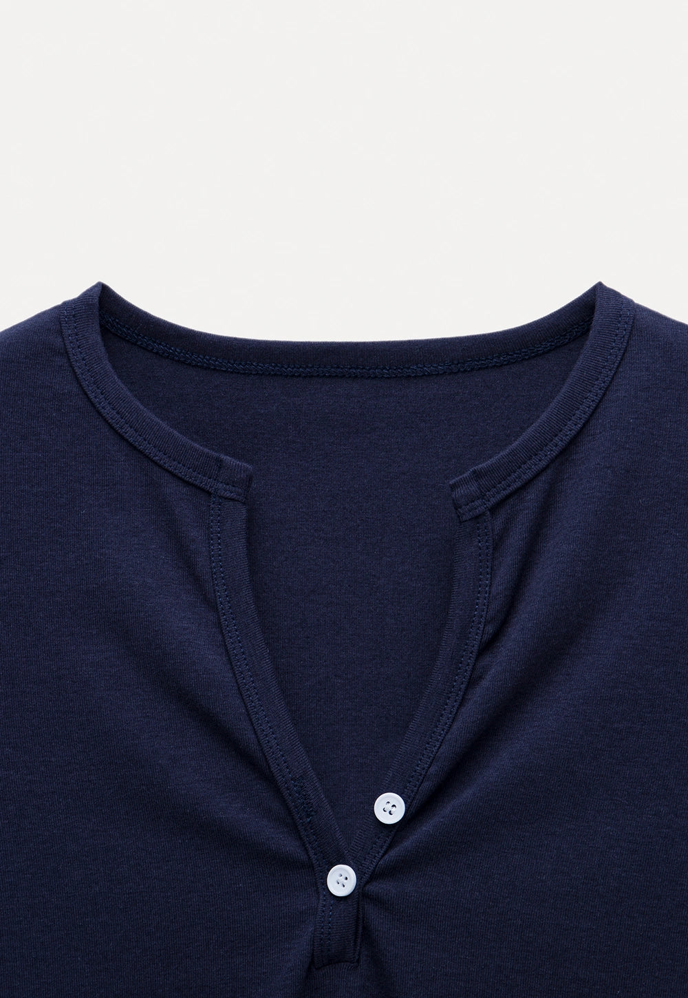 Women's Casual V-Neck Buttoned Short-Sleeve Tee