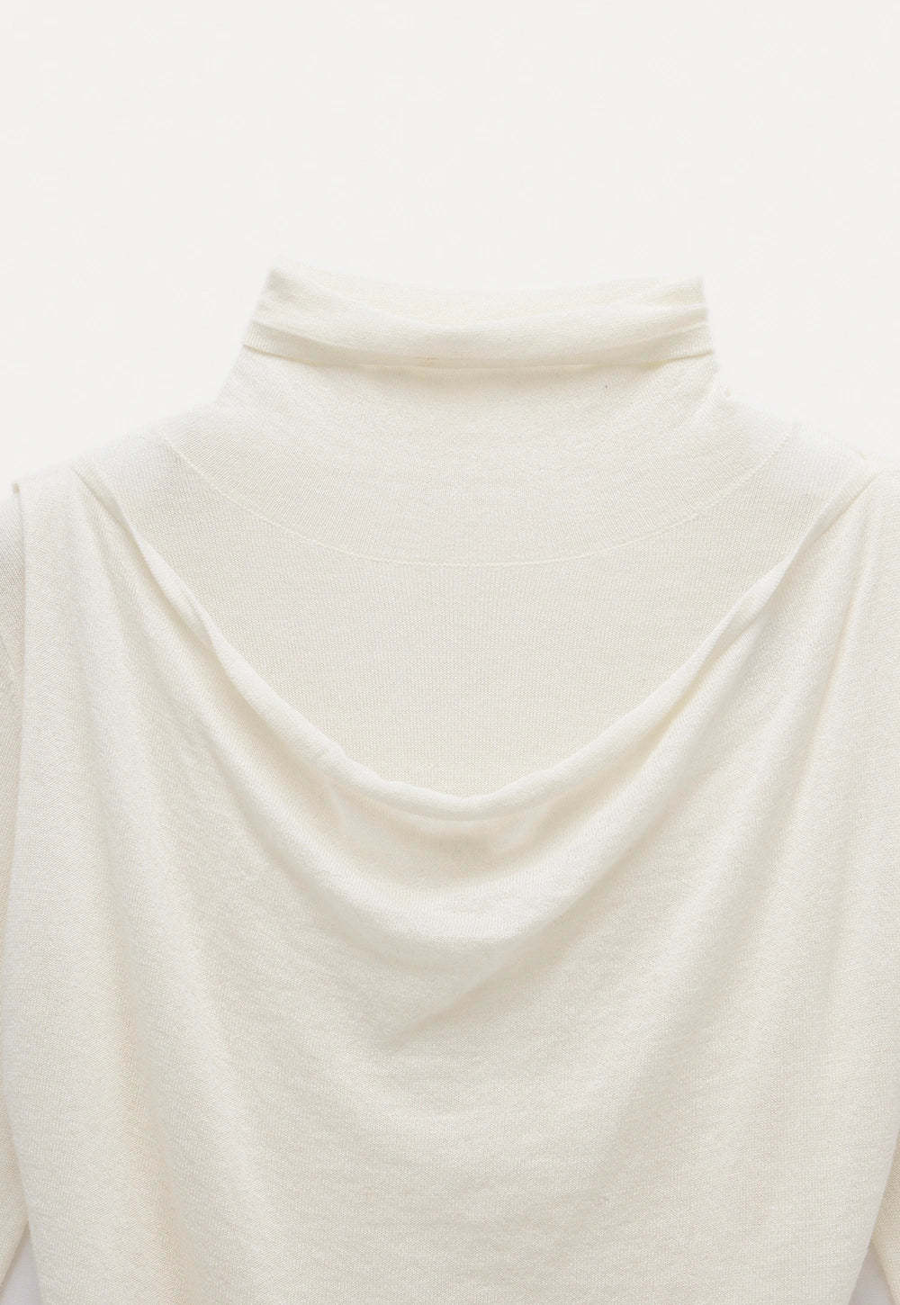 Women's Draped Collar Lightweight Long Sleeve Top