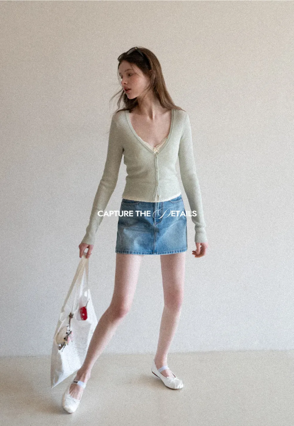 Lightweight Ribbed Knit Cardigan with Open Front