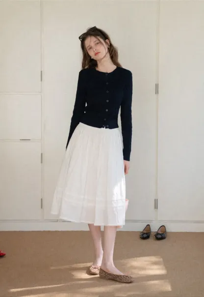 Cable Knit Long Sleeve Sweater Top