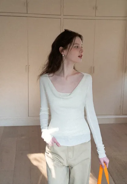 Woolen knit sweater and tank top